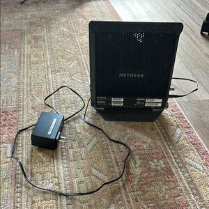 NETGEAR Black Modem with Power Adapter